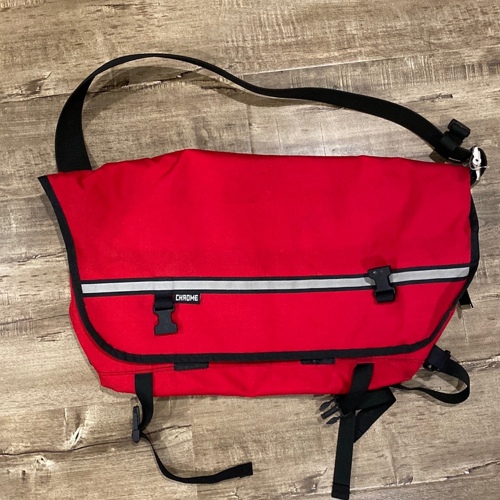 Chrome Industries Red & Yellow Messenger Bag